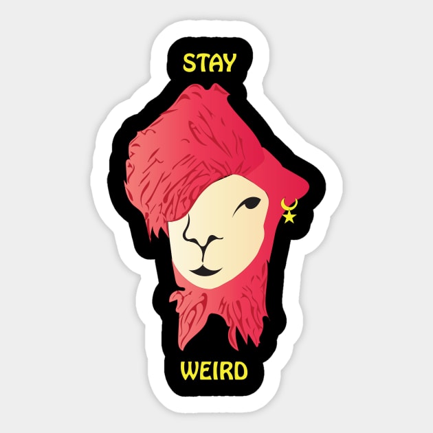 Stay Weird design illustration Sticker by faranj